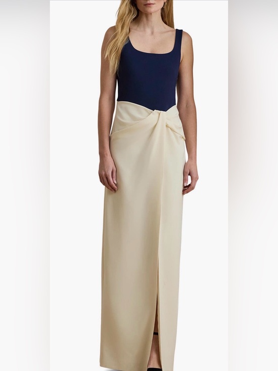 Lauren Ralph Lauren Dresses & Skirts - lauren ralph two-tone ottoman & creoe sleeveless gown
